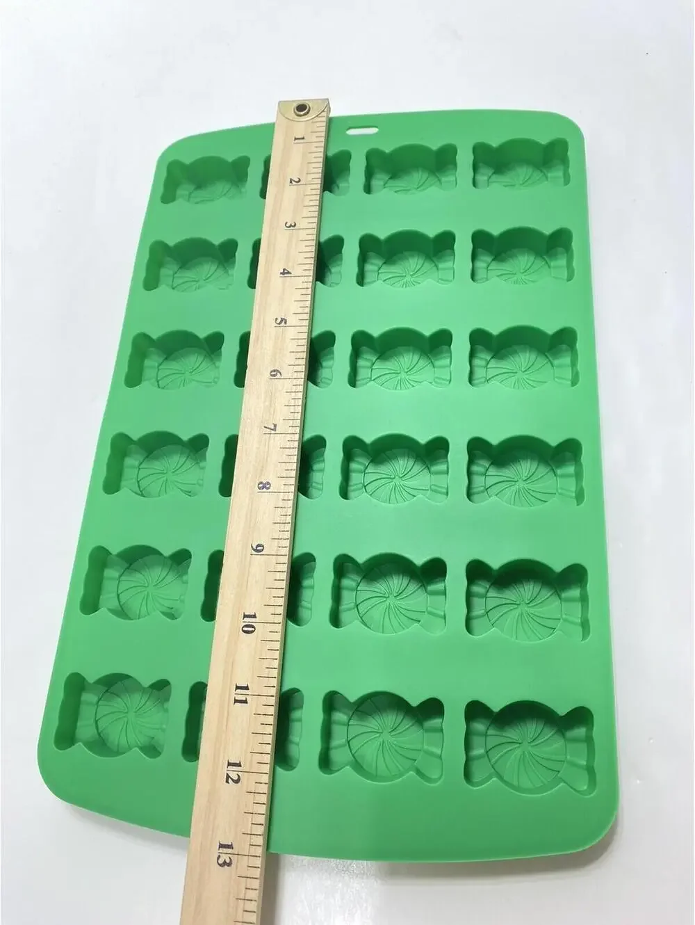 Green Christmas Silicone Baking Molds 3pc Gingerbread Snowmen Candy Brand New